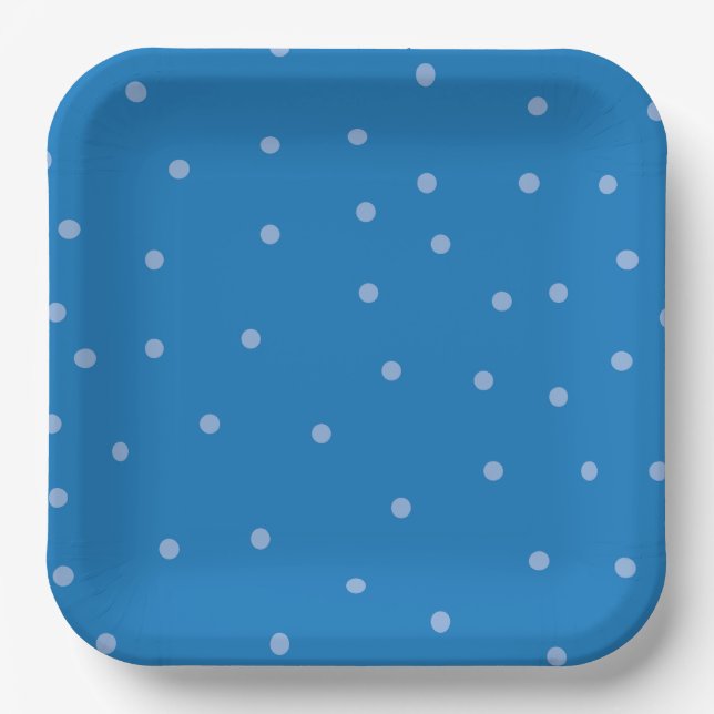Assiettes En Carton Plaques papier Polka Dot Anniversaire (Recto)