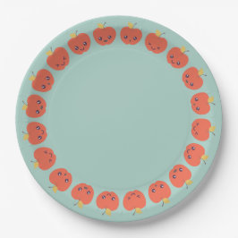 Assiettes En Carton Plaques papier pomme d'automne mignonnes