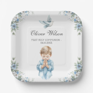 Assiettes En Carton Plaques Papier Première Sainte Communion