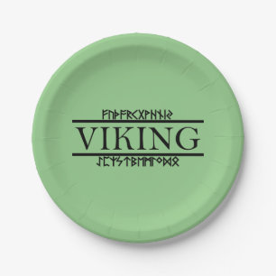 Assiettes En Carton Plaques Papier Viking Runes (8 Pk)