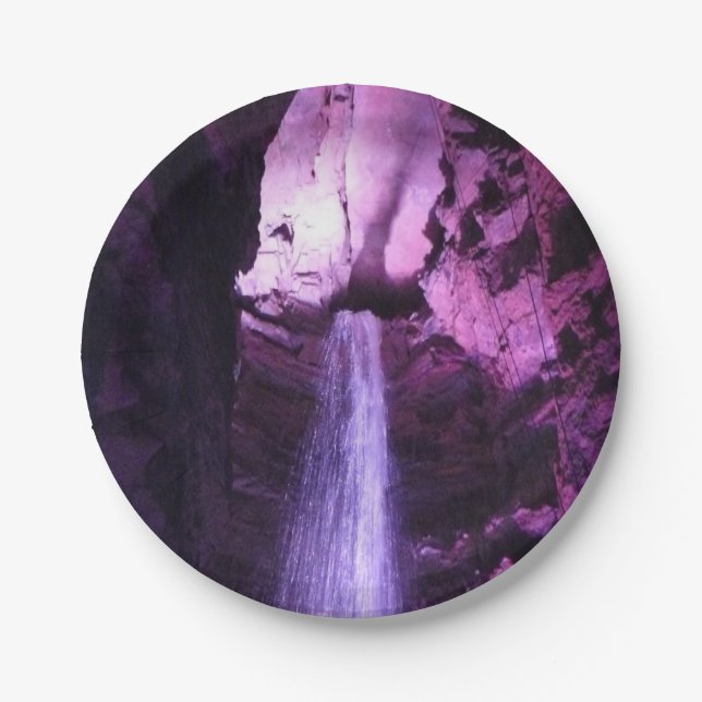 Assiettes En Carton Plaques papier Violet Waterfall (Devant)