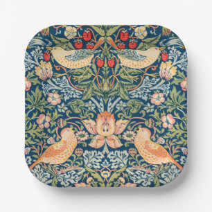 Assiettes En Carton Plaques papier William Morris Strawberry Thief
