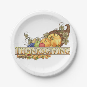 Assiettes En Carton Plaques personnalisées Thanksgiving/Thanksgiving