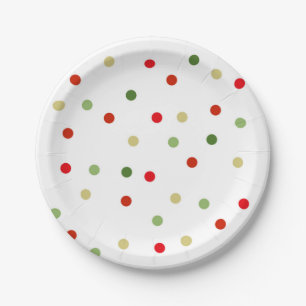 Assiettes En Carton Plaques pois