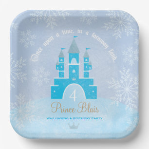 Assiettes En Carton Plaques Prince OR Princess Party