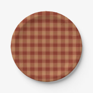 Assiettes En Carton Plaques Tartan Tartan