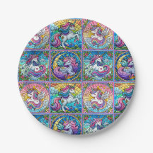 Plaques Unicorn Lumineuses - set 2