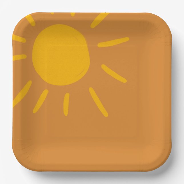 Assiettes En Carton Plaques, voici le Baby shower Son (Recto)