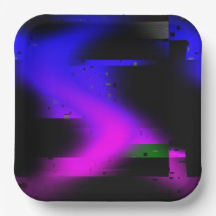 Assiettes En Carton Plasma noir brillant
