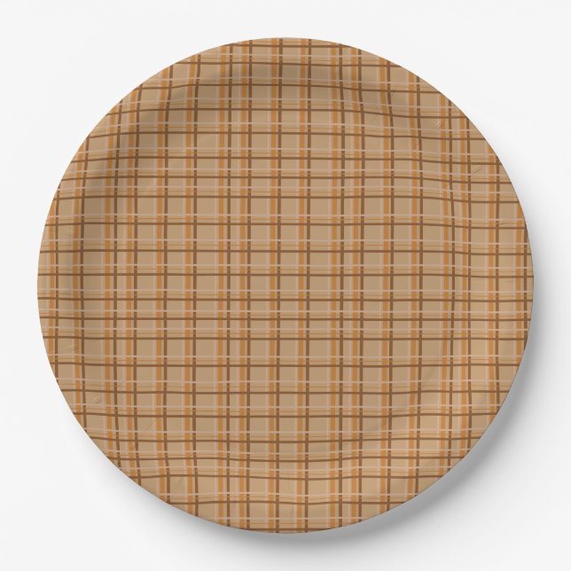 Assiettes En Carton Plat automnal (Devant)