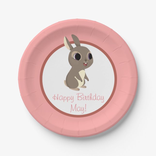 Assiettes En Carton Plat de partie de roche de macareux - pouvez (Devant)