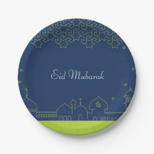 Assiettes En Carton Plat de partie d'Eid