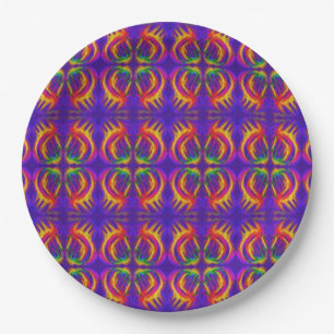 Assiettes En Carton Plate-forme de dîner tribal