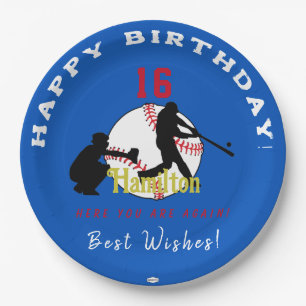 Assiettes En Carton Plate-forme papier de baseball HAMbyWG