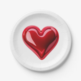 Assiettes En Carton Plates Love Party
