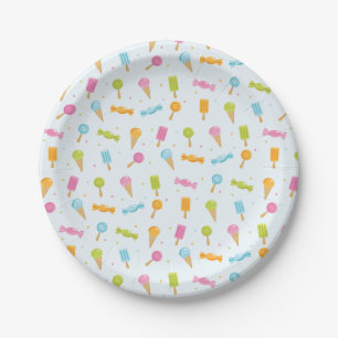 Assiettes En Carton Platine papier Motif pour bonbons amusants