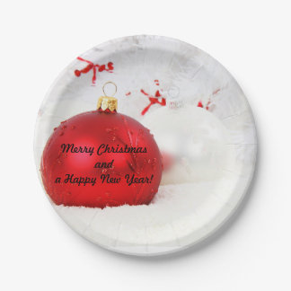 Assiettes En Carton Plato de Navidad