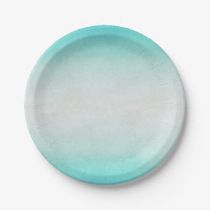 Assiettes En Carton Plats bleus d'Ombre