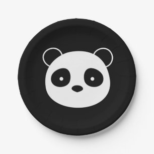 Assiettes En Carton Plats d'anniversaire de panda