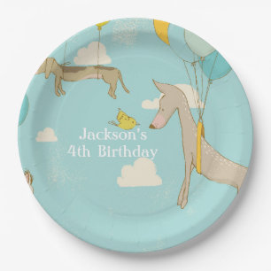 Assiettes En Carton Plats de l'anniversaire des enfants personnalisés