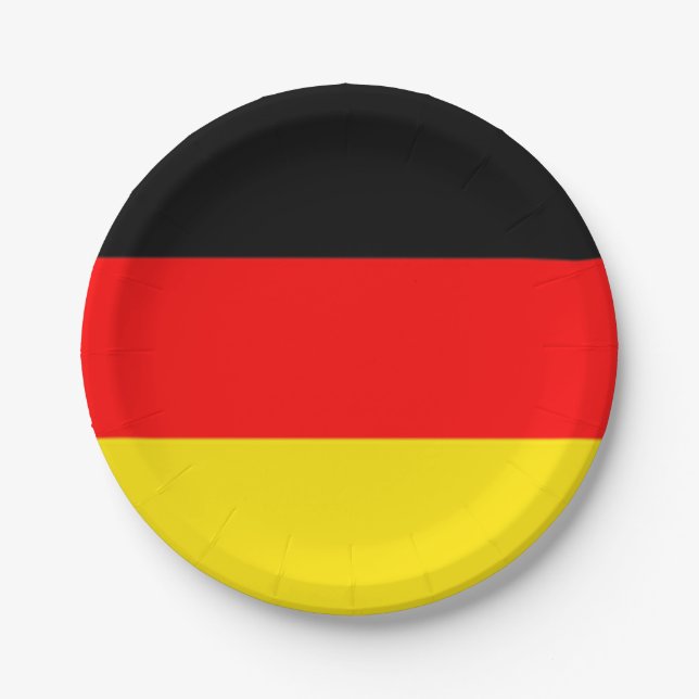 Assiettes En Carton Plats de partie de l'Allemagne (Devant)