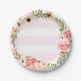 Assiettes En Carton Plats de partie de pivoine