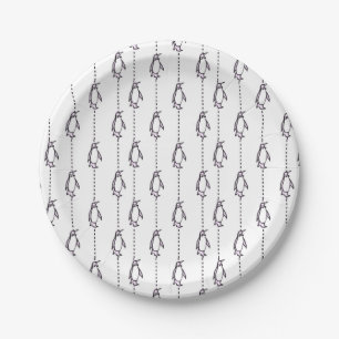 Assiettes En Carton plats de pingouin