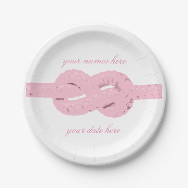 Assiettes En Carton plats de wedding shower (Devant)