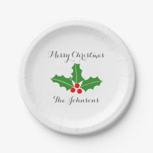 Assiettes En Carton Plats faits sur commande de fête de Noël pour le