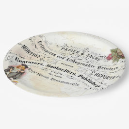 Assiettes En Carton Plats mignons de partie de diplômée de fille