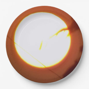 Assiettes En Carton Pleine lune envoûtante ronde 9"