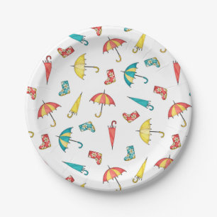 Assiettes En Carton Pluie printanière I