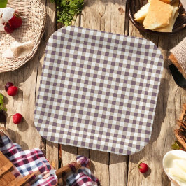 Assiettes En Carton Plum Buffalo Plaid Holiday