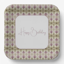 Plum floral avec Beige