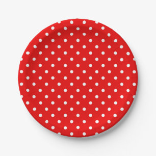 Assiettes En Carton Pneuka rouge pois lancer oreiller