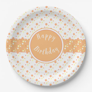 Assiettes En Carton Poche Poche Pointe Papier Motif Plaque d'Anniversa
