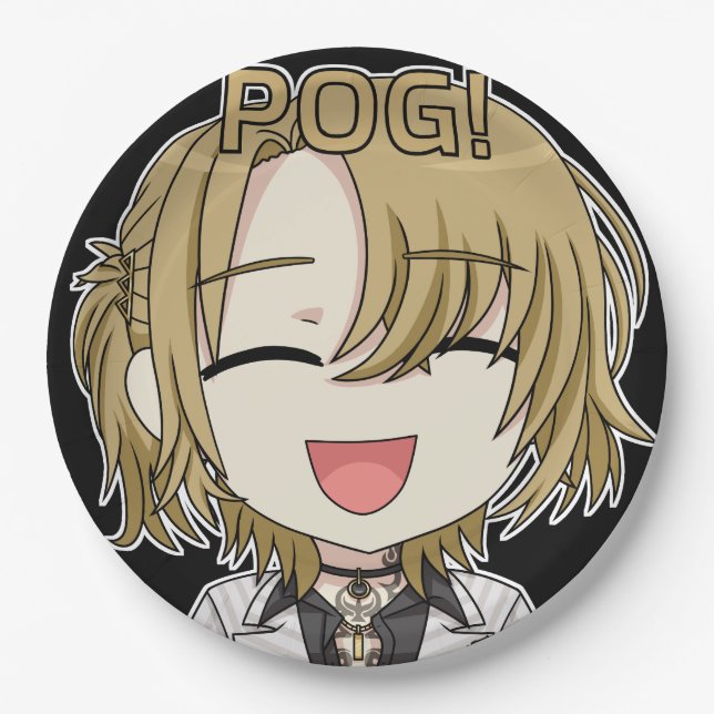 Assiettes En Carton Pog! Chibi Paper Plates - Luca Kaneshiro Fanart (Devant)