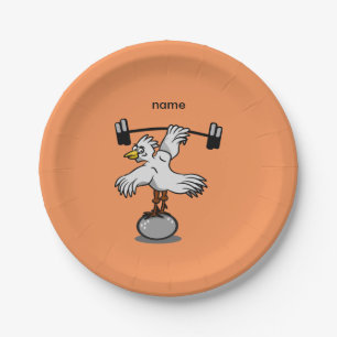 Assiettes En Carton Poids de levage de poulet