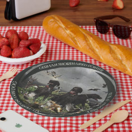 Assiettes En Carton Pointeurs allemands à poils courts