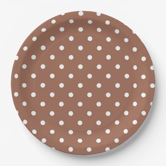 Assiettes En Carton Pois (Devant)