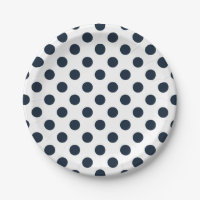 Pois bleu marine foncé