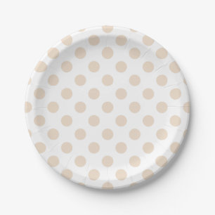 Assiettes En Carton Pois bronzage