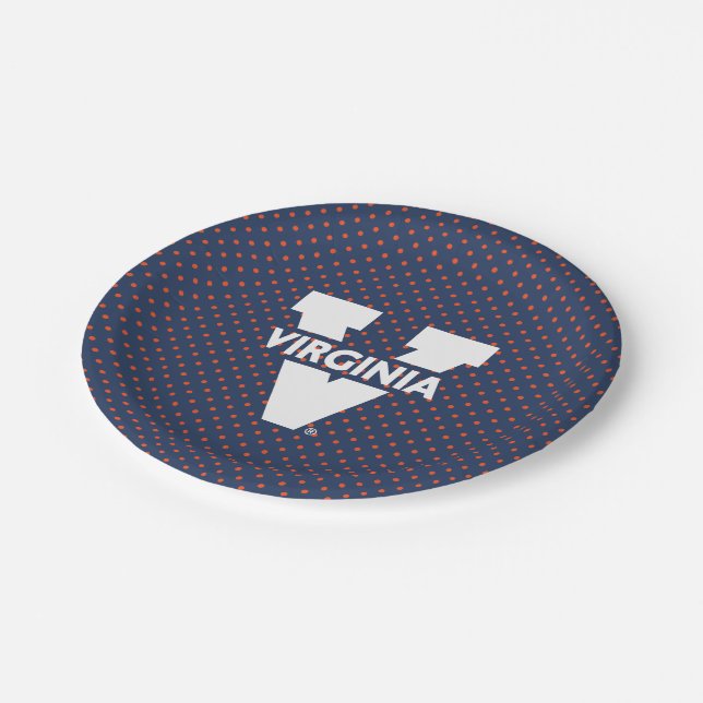 Assiettes En Carton Pois des Cavaliers de Virginie (Angle)