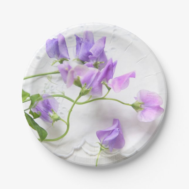 Assiettes En Carton Pois doux (Devant)