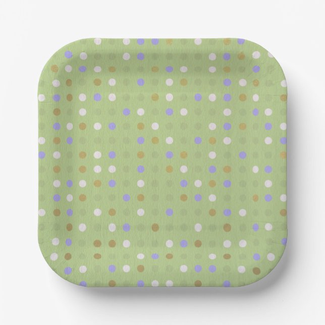 Assiettes En Carton Pois et rêveries (Recto)