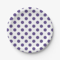 Pois ultra violets sur blanc