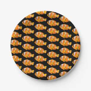 Assiettes En Carton Poisson clown