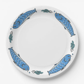 Assiettes En Carton Poissons mignons Aux Plaques Papier