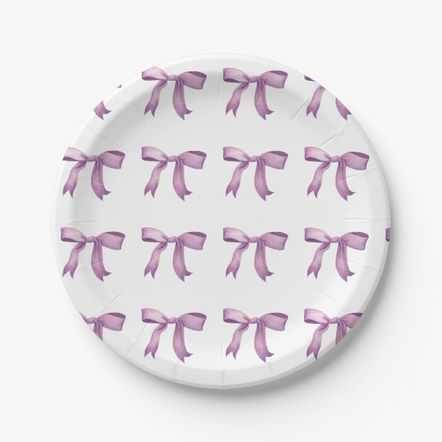 Assiettes En Carton Poitrine pourpre preppy (Devant)