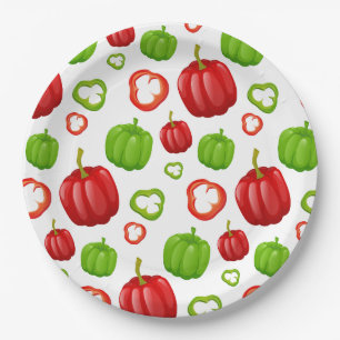 Assiettes En Carton Poivrons